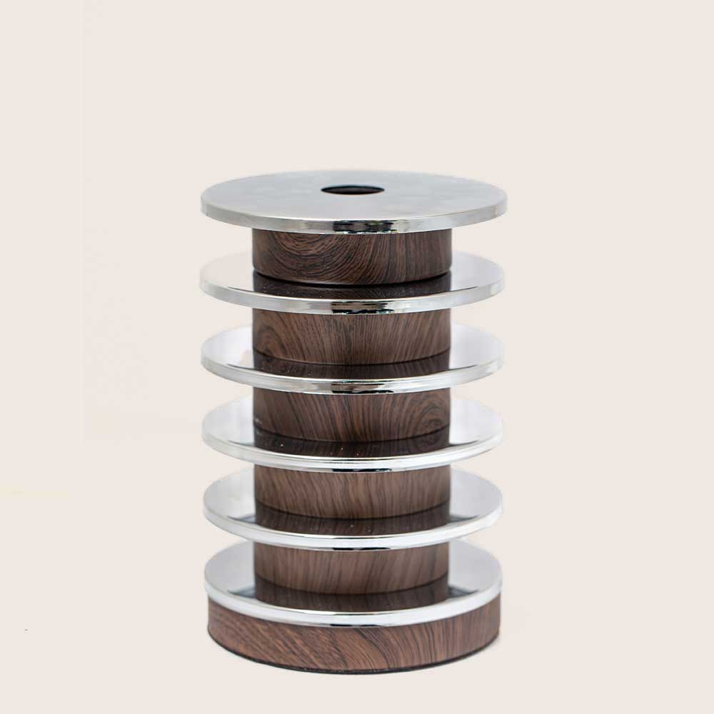 Metal & Wood candle holder - Small